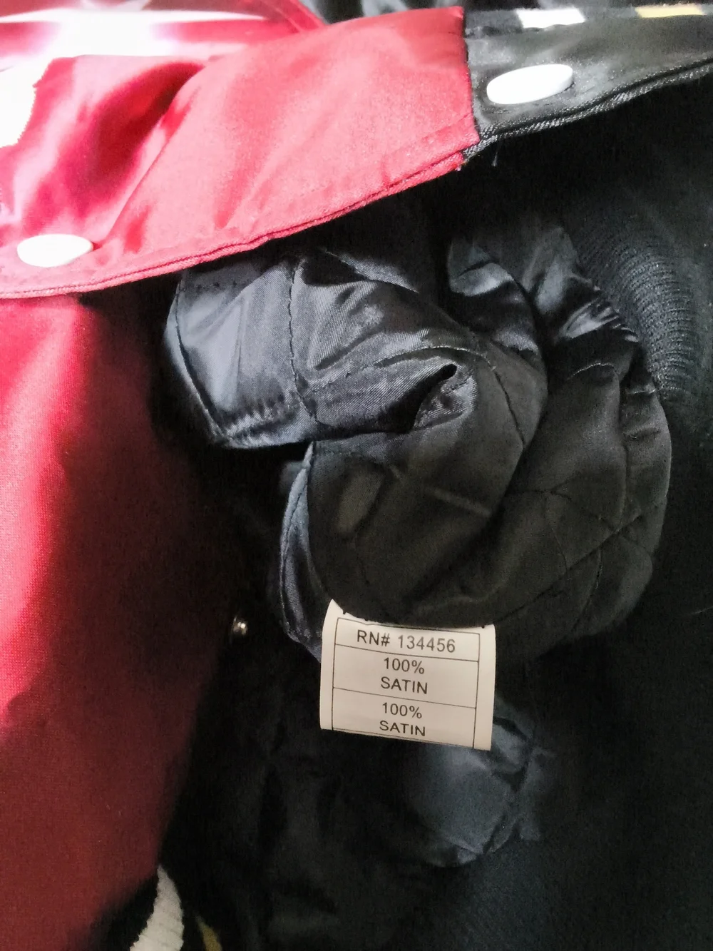 Kids Satin Bomber Jacket - Red & Black, No Limit Records